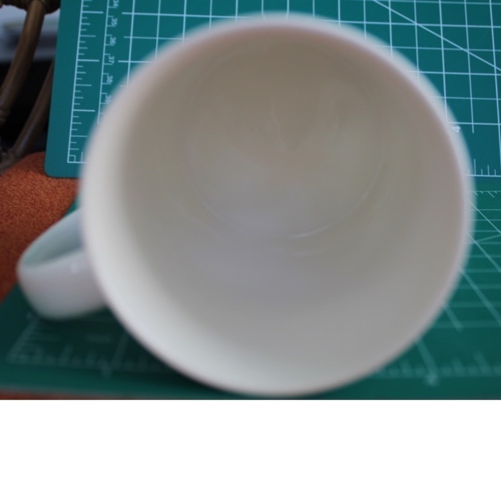 Starbucks 2015 Green Pine Tree Ceramic Coffee Mug 12oz White Nordic Forest Cup - Picture 5 of 7